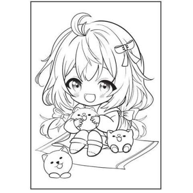Розмальовка А4 1Вересня Anime baby girls, 12 сторінок 743065