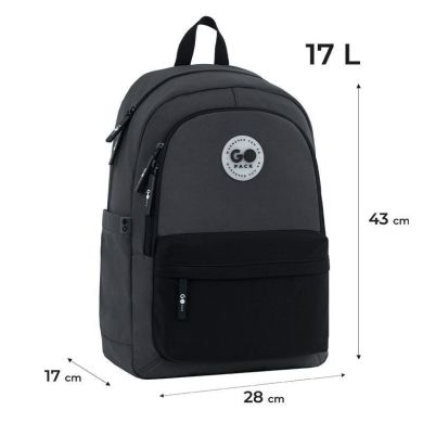 Рюкзак GoPack Education Teens 141L черный серый GO26-141L-4