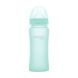 Скляна дитяча пляшечка Everyday Baby 300мл із силіконовим захистом 10247, М'ятний