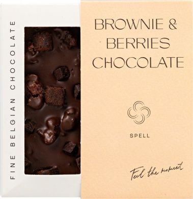Темний шоколад Spell з журавлиною і шоколадним печивом 85 г 4820207311008