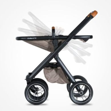 Универсальная коляска 2 в 1 Dubatti One Marble Black 583127-MB