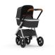 Универсальная коляска 2 в 1 Dubatti One Marble Black 583127-MB