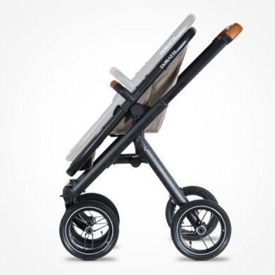 Универсальная коляска 2 в 1 Dubatti One Marble Black 583127-MB