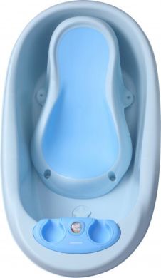 Ванночка с термометром Babyhood Дельфин Голубая BH-314B, Голубой