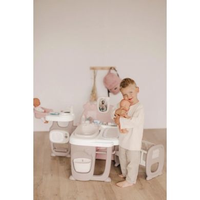 Игровой центр Baby Nurse Комната малыша с кухней, ванной, спальней и аксессуарами Smoby 220376