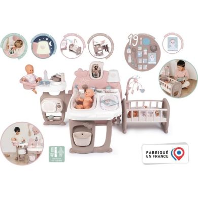Ігровий центр Baby Nurse Кімната малюка з кухнею, ванною, спальнею та аксесуарами Smoby 220376