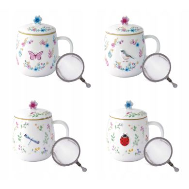 Чайник із фарфору, 450 мл FANCY GARDEN POZZI MILANO I004R1370FGAR