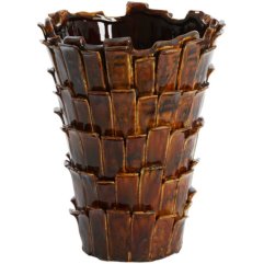 Декоративная ваза 27,5x27x34 см BANYA, керамика, глянцево-коричневая Light&Living 5717384