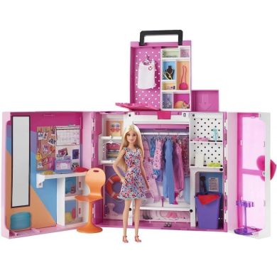 Двухэтажный шкаф мечты с куклой Barbie Барби HGX57