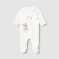 Вышитый ромпер для новорожденного Mayoral 62 Кремовый 1743