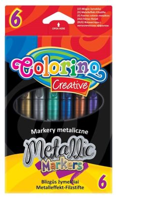 Фломастери Colorino Kids металізовані 6 кольорів 6 шт 32582PTR
