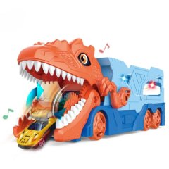 Игрушка Тираннозавр Рекс паркинг для машин (; 2 металлические машинки) 660-S111