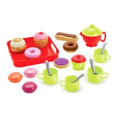 Ігровий набір посуду Ecoiffier Чаювання з тістечками 002612, Різнокольоровий
