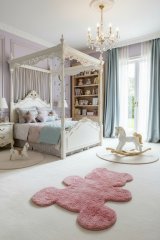 Коврик Nattiot Мишка Тедди розовый 80 x 100 см 1040213371