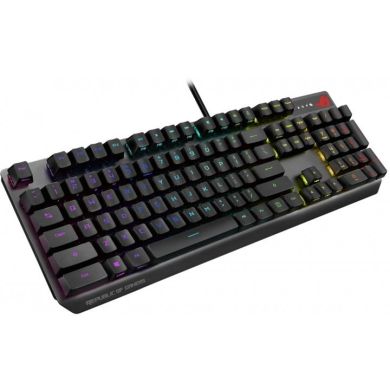 Клавiатура Asus ROG Strix Scope, black (USB, RX Red, ENG/RU) 90MP0240-BKRA00