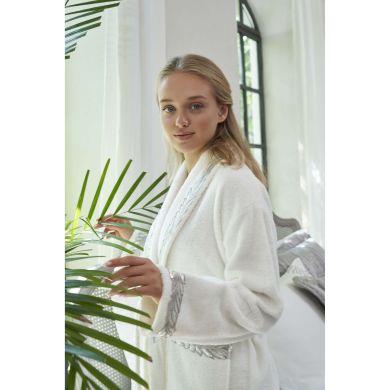 Комплект для вани JESSI CREAM (халат S/M, 2 рушники, тапочки) PEPPERHOME KELLY 0246