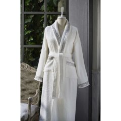 Комплект для ванны JESSI CREAM (халат S/M, 2 полотенца, тапочки) PEPPERHOME KELLY 0246