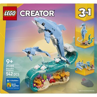 Конструктор LEGO Creator Морские животные: красивые дельфины 31385