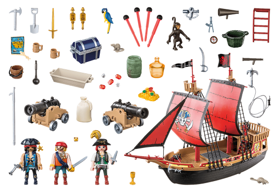 Конструктор Playmobil Pirates Skull Pirate Ship 70411