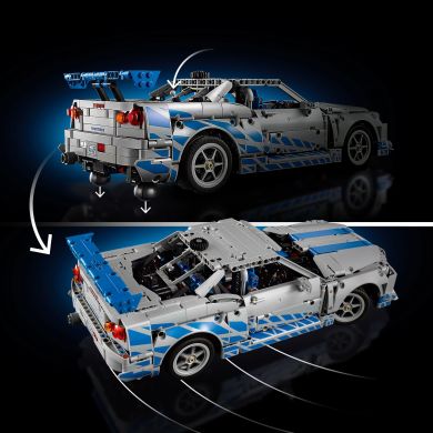 Конструктор Подвійний форсаж Автомобіль Nissan Skyline GT-R (R34) LEGO Technic 42210