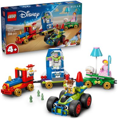 Конструктор Празднование из истории Игрушек: поезд и авто для гонки LEGO Disney Pixar 43264
