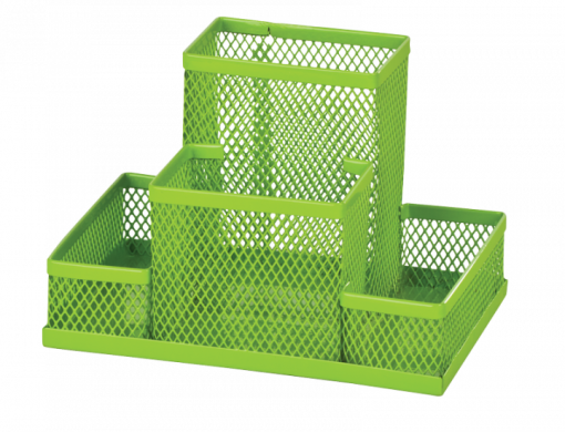 Металлическая подставка для канцелярских принадлежностей ZiBi Зеленая ZB.3116-15