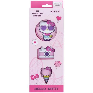 Набір бейджів на липучці, 3 шт., 3012-2 Hello Kitty HK24-3012-2