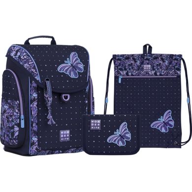 Набор рюкзак + пенал + сумка для обуви WK 583 Butterfly Kite SET_WK22-583S-1