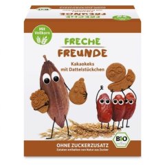 Печиво дитяче органічне з какао і фініками без цукру, яєць і дріжджів 125 г, Freche Freunde 100020 4260618521038