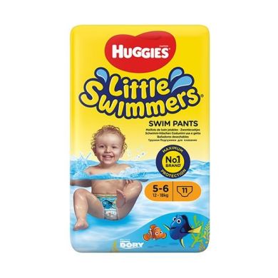 Подгузники-трусики для плавания Huggies Little Swimmers размер 5-6 12-18 кг 11 шт. 2961161 5029053538426, 11