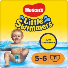 Подгузники-трусики для плавания Huggies Little Swimmers размер 5-6 12-18 кг 11 шт. 2961161 5029053538426, 11