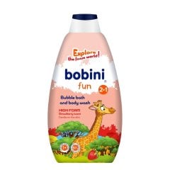 Пена для ванны и гель для душа 2 в 1 Клубника 500 мл. 1+ Bobini 5900931033366