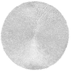 Плейсмат для сервировки CAPELINNI круг, 38 см, серебро ZICZAC ZZ0534SILVER