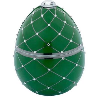 Свеча Ladenac Bois de Зеленая серебряная ромб с хрусталями 220г 02100200013