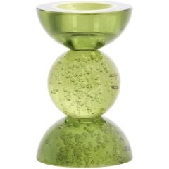 Подсвечник &Oslash;8x12 см ITINGA стекло, пузырьковое, оливково-зеленый Light&Living 6085081