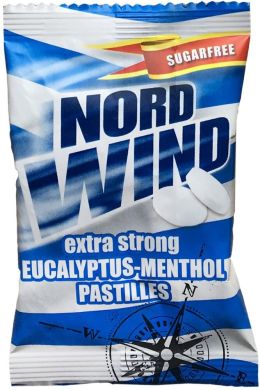Цукерки NordWind з евкаліптом та ментолом без цукру 25 г