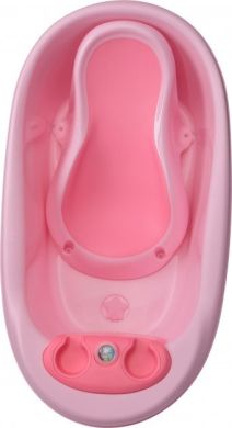 Ванночка с термометром Babyhood Дельфин Розовая BH-314P, Розовый