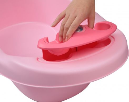 Ванна з термометром Babyhood Дельфін Рожева BH-314P, Рожевий
