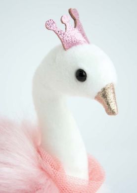 Брелок DouDou Лебедь, розовый HO2783