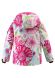 Куртка детская горнолыжная Reima Reimatec Roxana белая с принтов цветов 110 521614B