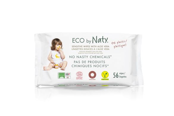 Органические влажные салфетки без запаха Eco by Naty 56 шт 245036 7330933245036