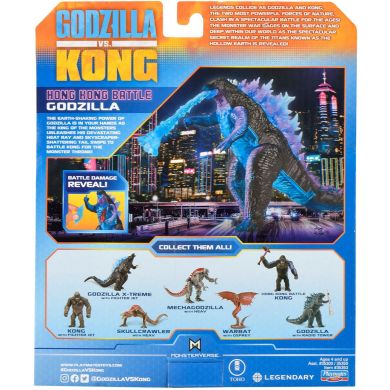 Фігурка Godzilla vs. Kong Ґодзілла з бойовими ранами та променем, 15 см Godzilla vs. Kong 35353