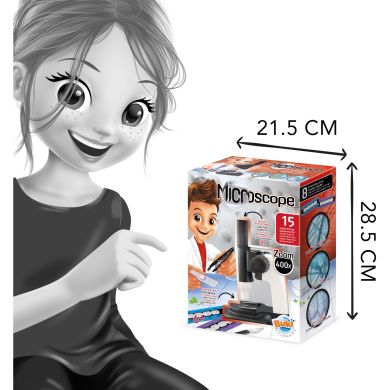 Игрушечный Микроскоп 15 экспериментов BUKI FRANCE MR400