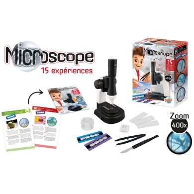 Игрушечный Микроскоп 15 экспериментов BUKI FRANCE MR400