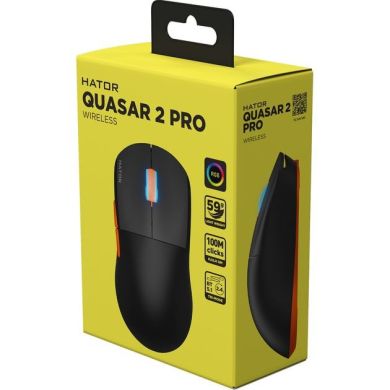 Игровая мышь HATOR Quasar 2 PRO wireless HTM560BO black/orange