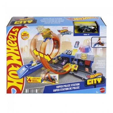 Игровой набор Суперполицейский участок Hot Wheels JBM71