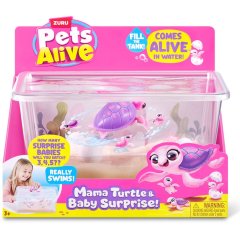 Интерактивный игровой набор PETS ALIVE серии Mama & Baby Surprise S1 МАМА ЧЕРЕПАХА С СЮРПРИЗОМ 9560