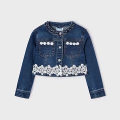 Куртка для девочки джинсовая 6H, р.98 Синий Mayoral 3475