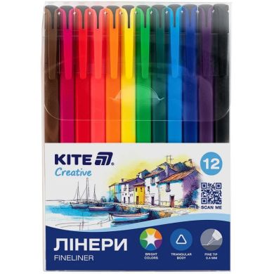 Лінери Kite Creative, набір 12шт K-1164