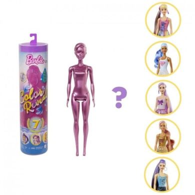 Кукла-сюрприз Barbie Цветное перевоплощения серия «Блестящие» в ассортименте GTR93